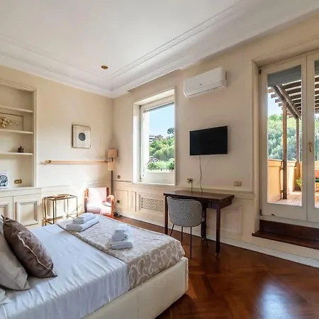 아파트 Delizioso Loft Con Terrazzo Panoramico A Flaminio 로마